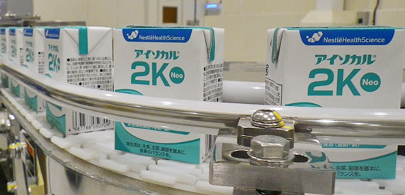 a production line in the Kasumigaura factory a production line in the Kasumigaura factory